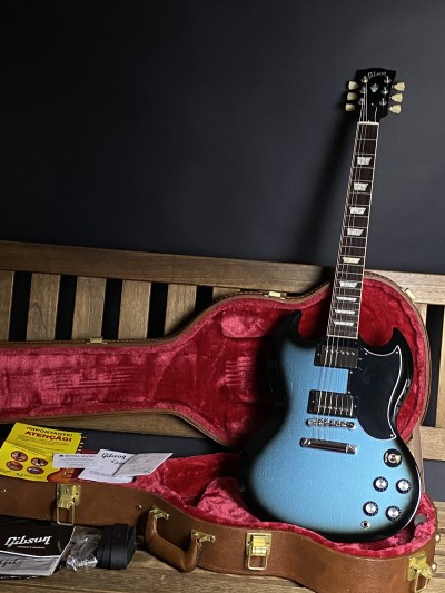 Gibson SG Standard 61 Stop Bar Pelham Blue Burst